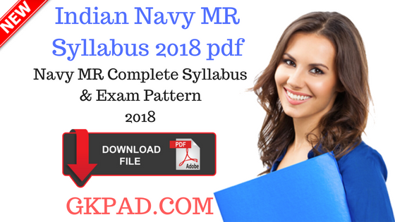 Navy MR Syllabus 2018