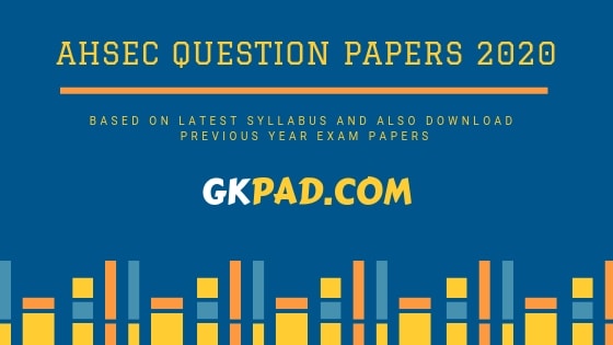 Ahsec Question Paper 2020