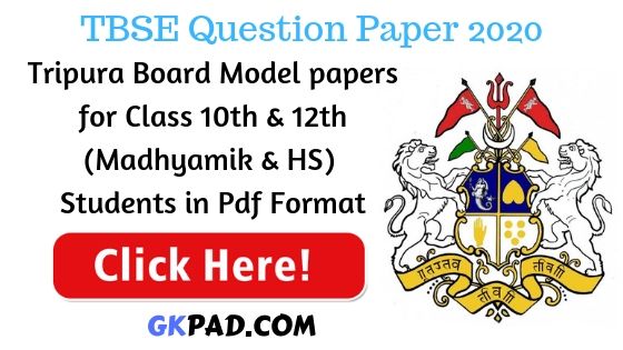 Tripura Board Question Paper