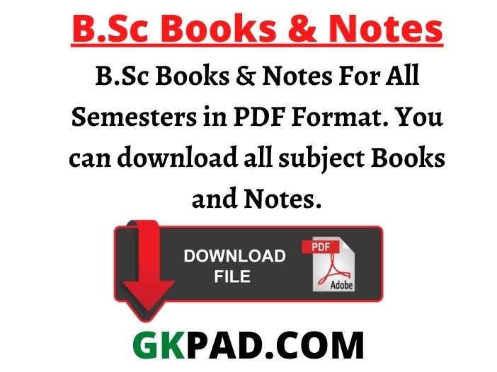 B.Sc Books & Notes