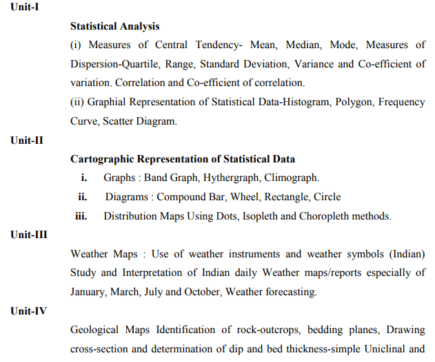 BA Second Year Geography Syllabus by VBSPU