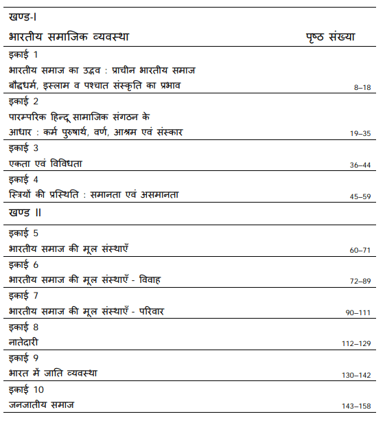 BA First Year Sociology Books in Hindi by VMOU