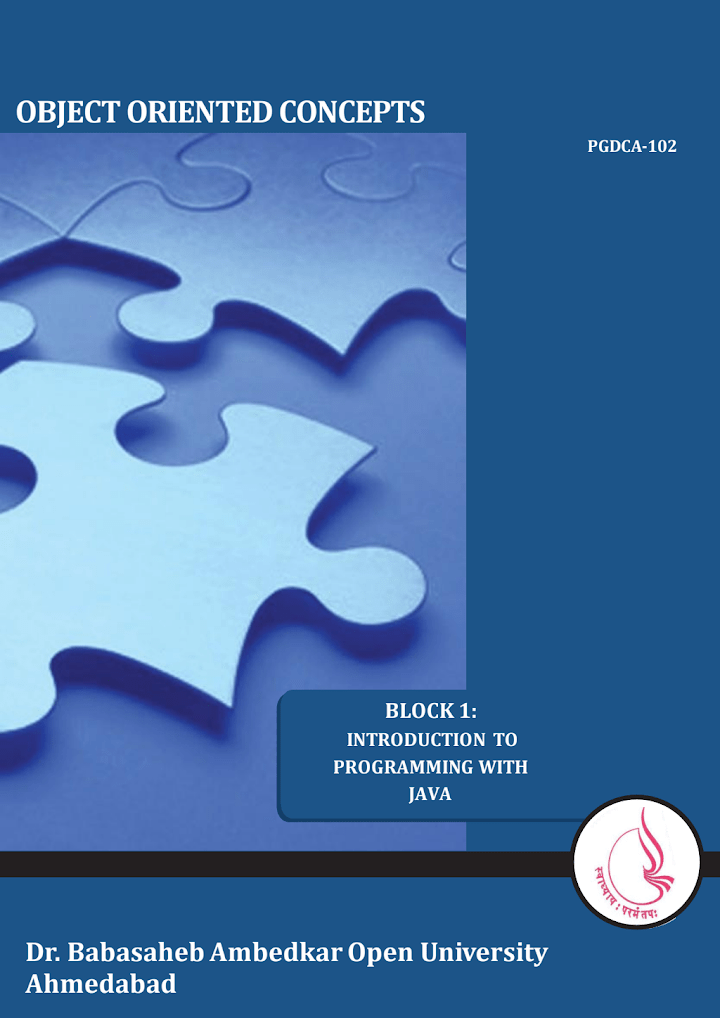 PGDCA- 102: Object Oriented Concepts