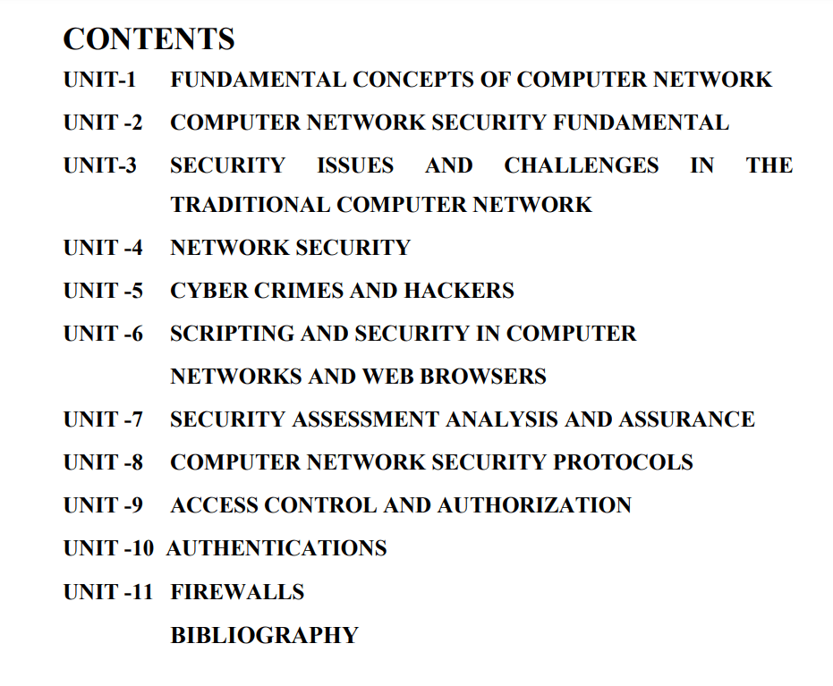 Network Security and Administration