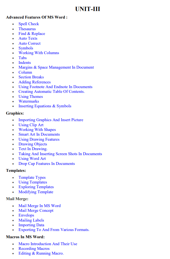 1PGDCA2 – PC Packages (Word, Excel, PowerPoint)