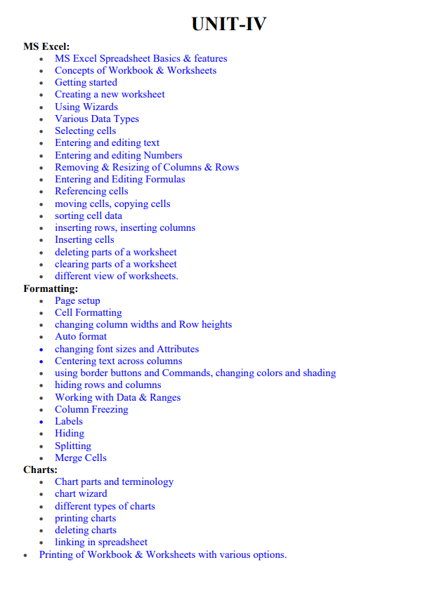 1PGDCA2 – PC Packages (Word, Excel, PowerPoint)