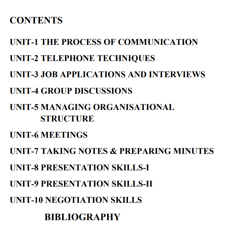 Communication Skills