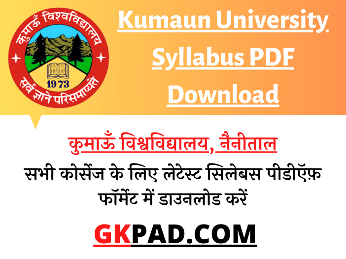 Kumaun University Syllabus