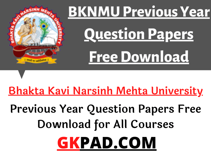 BKNMU Question Paper