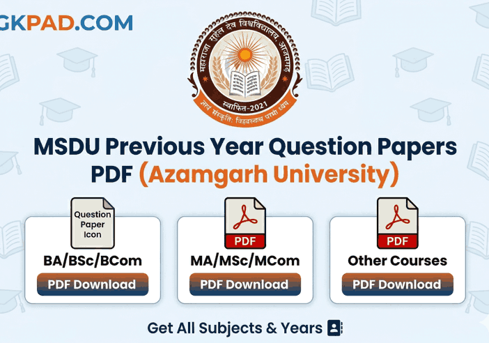 Azamgarh University Previous Year Question Papers