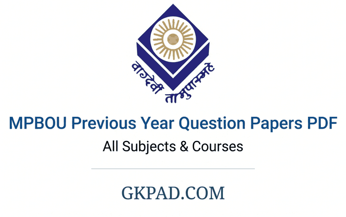 MPBOU Previous Year Question Papers
