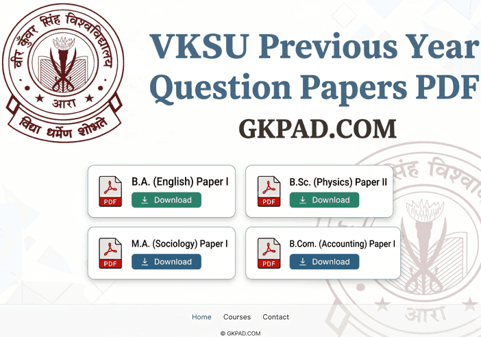 VKSU Previous Year Question Papers PDF