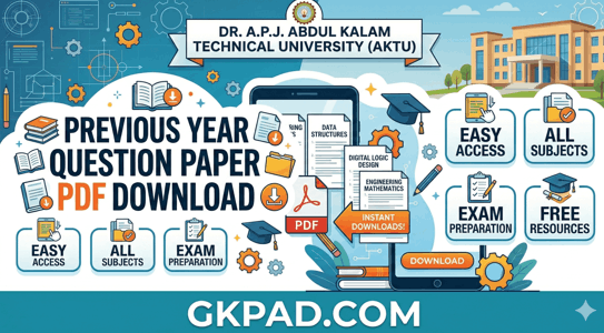 AKTU BTech EC Previous Year Question Papers 2026 PDF - GKPAD.COM