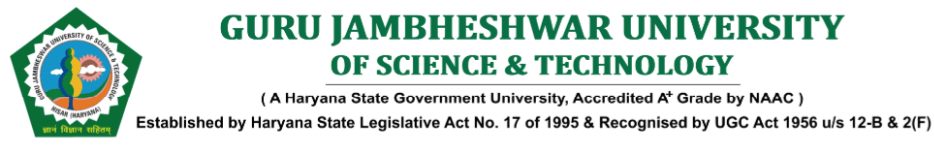 Guru Jambheshwar University of Science and Technology